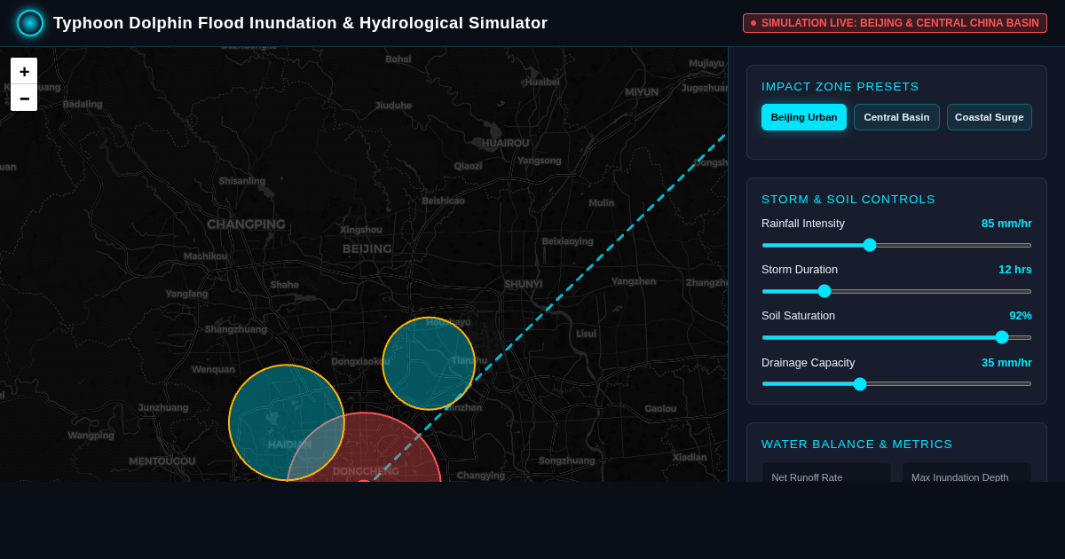 Typhoon Dolphin Inundation & Hydrological Impact Simulator preview