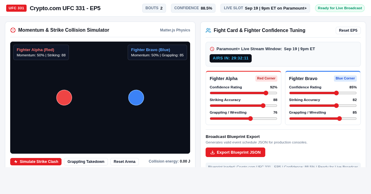 Crypto.com UFC 331 - EP5 Matchup & Fight Planner preview