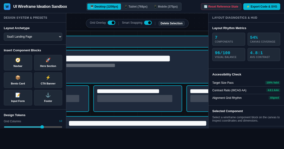 UI Wireframe Ideation Sandbox & Layout Explorer preview