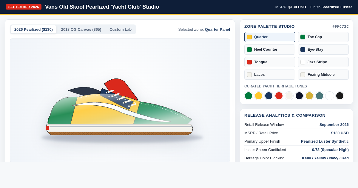 Vans Old Skool Pearlized Yacht Club Studio & Release Explorer preview
