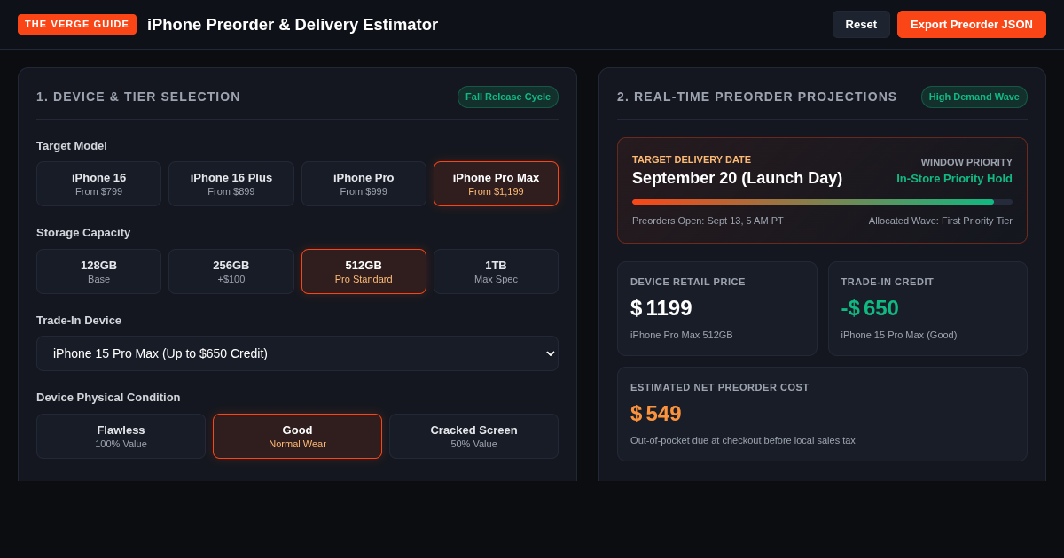 The Verge iPhone Preorder Delivery & Trade-In Estimator preview