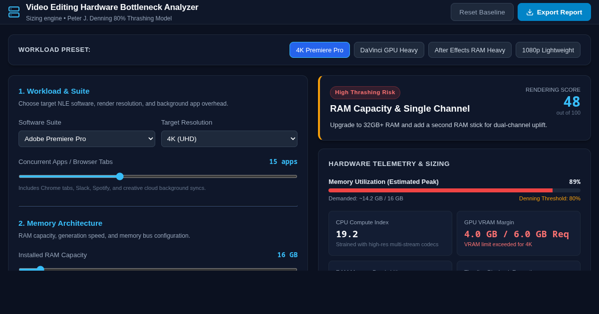 Video Editing Hardware Bottleneck Analyzer preview