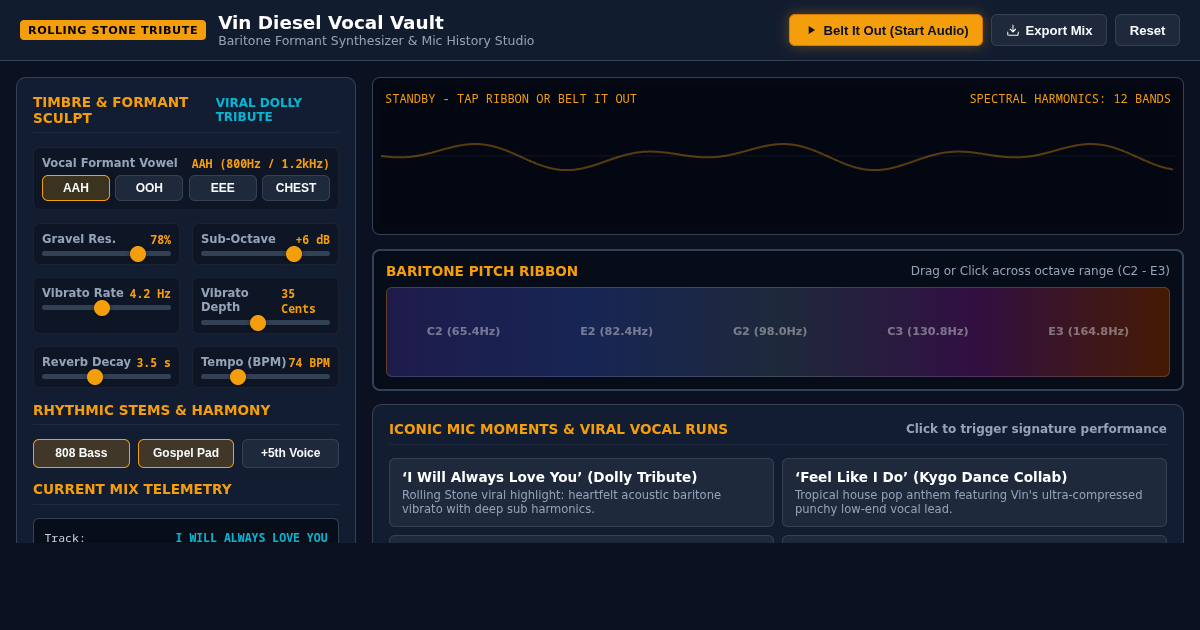 Vin Diesel Vocal Vault & Baritone Harmonizer preview