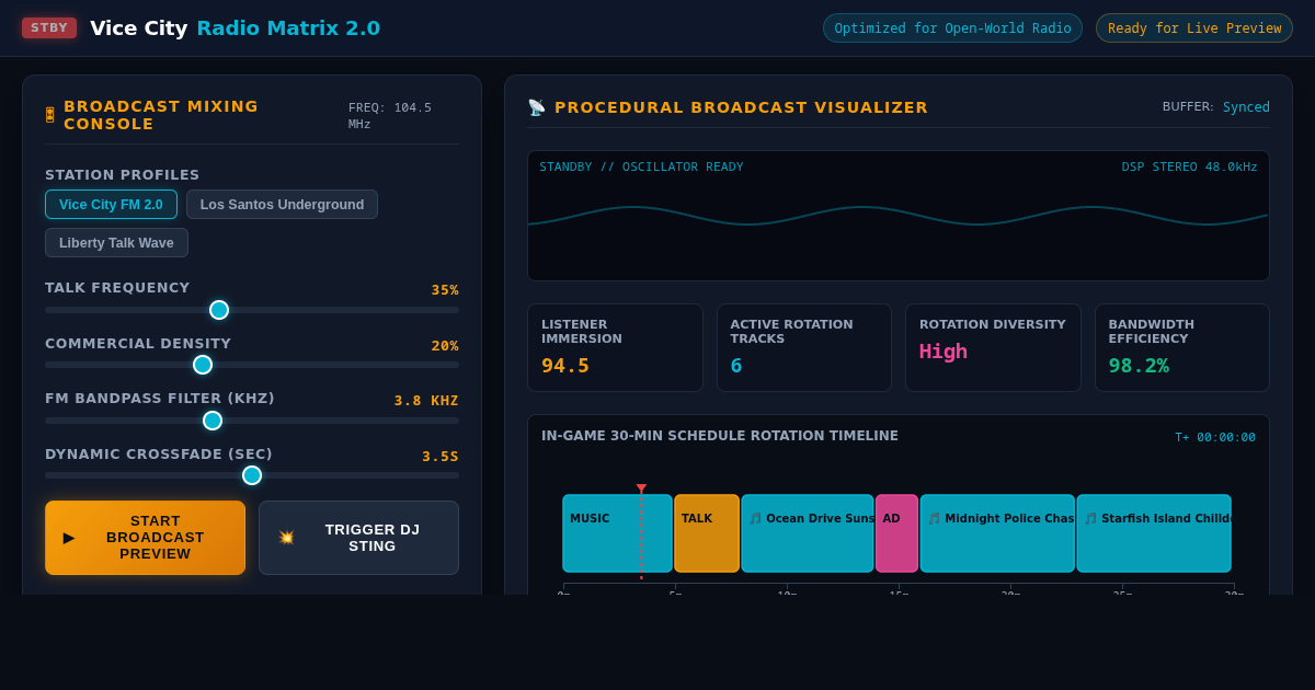 Virtual Radio Station Scheduler & Audio Morph Engine preview