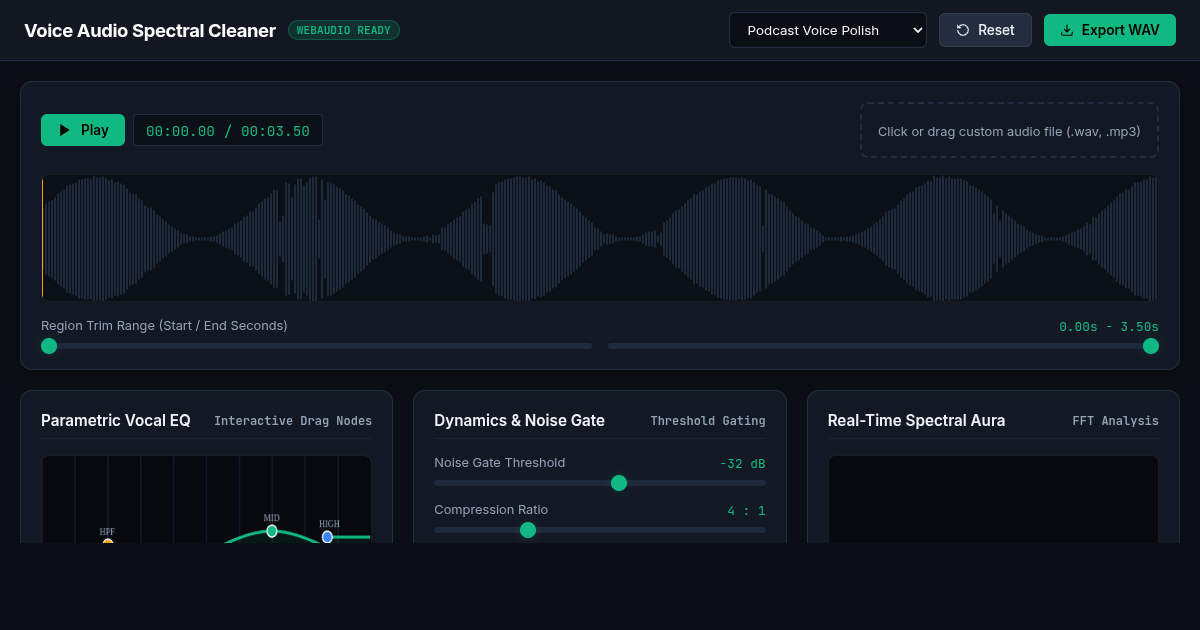 Voice Audio Waveform Cleaner & Sound Aura Sculptor preview