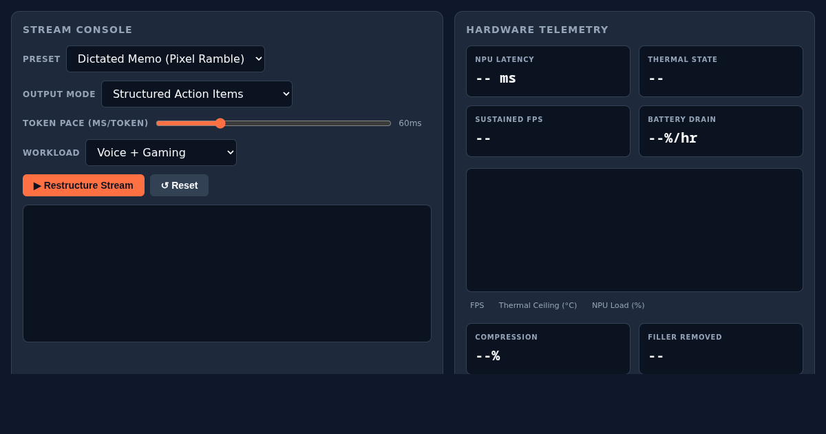 Voice Stream Restructurer & Phone Workload Profiler preview