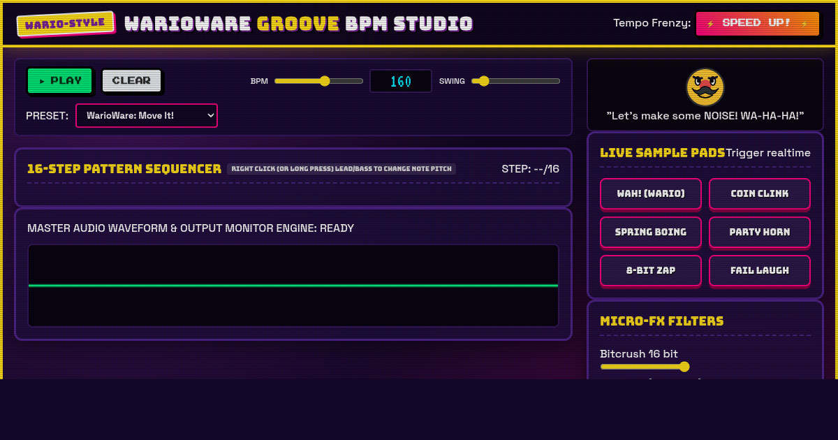 WarioWare Groove BPM Studio - Chiptune Beatmaker & Remix Deck preview