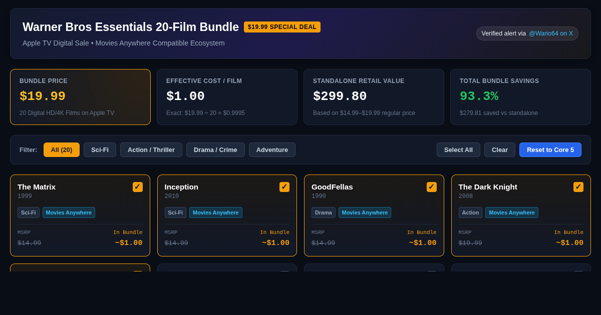 Wario64 Digital Film Deal Analyzer preview
