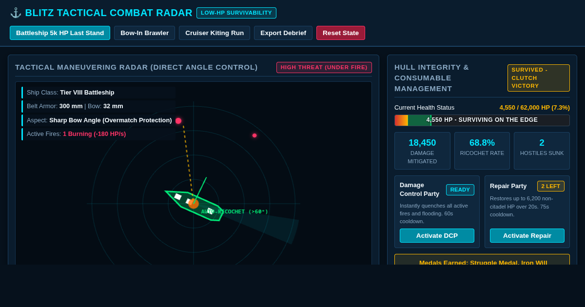 Blitz Naval Low-Health Survivability & Armor Angling Tactical Simulator preview