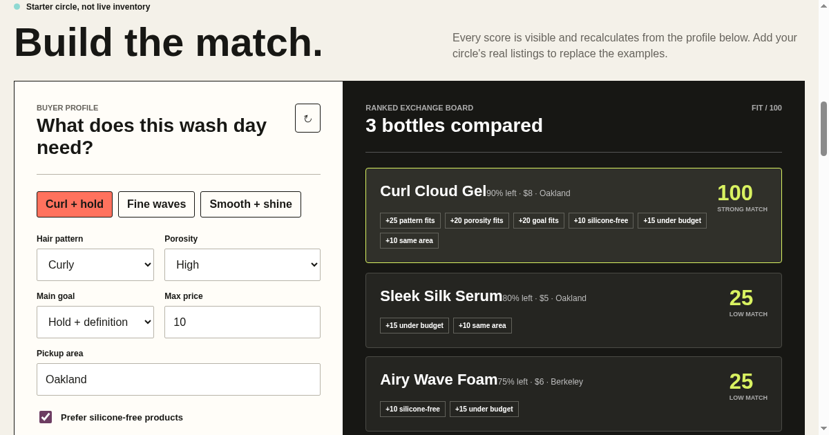 Washday Relay - Match the bottle to the right hair preview