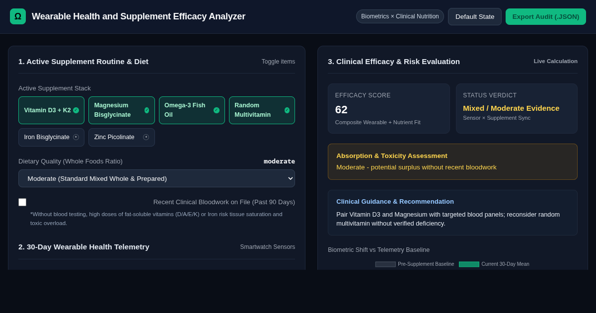 Wearable Health and Supplement Efficacy Analyzer preview