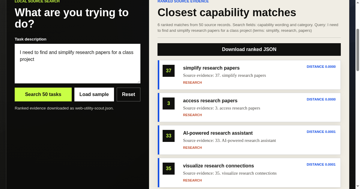 Web Utility Scout preview