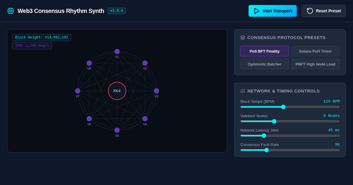 Web3 Consensus Rhythm Synth & Validator Visualizer preview