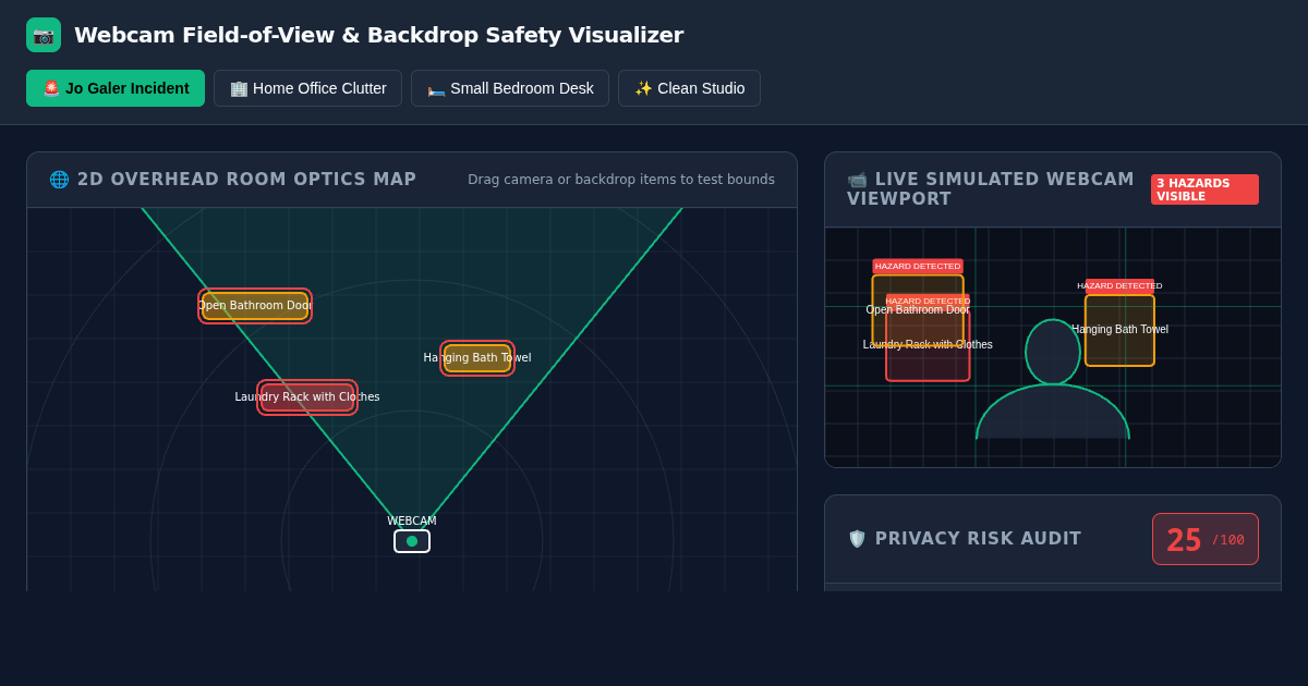 Webcam Field-of-View & Backdrop Safety Visualizer preview