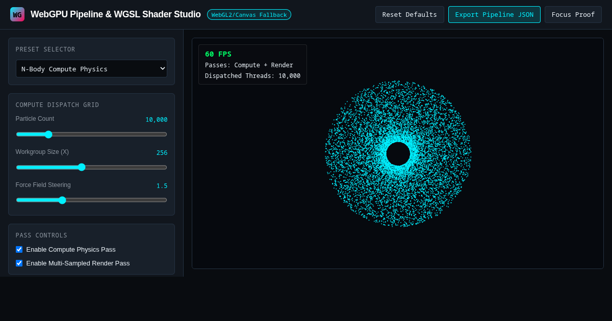 WebGPU Pipeline & WGSL Shader Studio preview