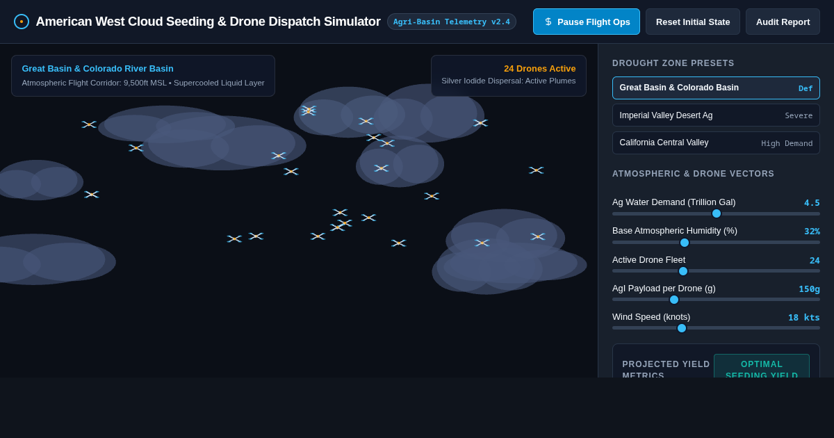 American West Cloud Seeding & Drone Dispatch Simulator preview