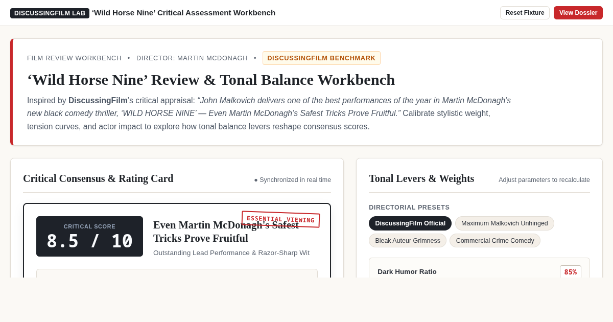 Wild Horse Nine Review & Tonal Balance Workbench preview