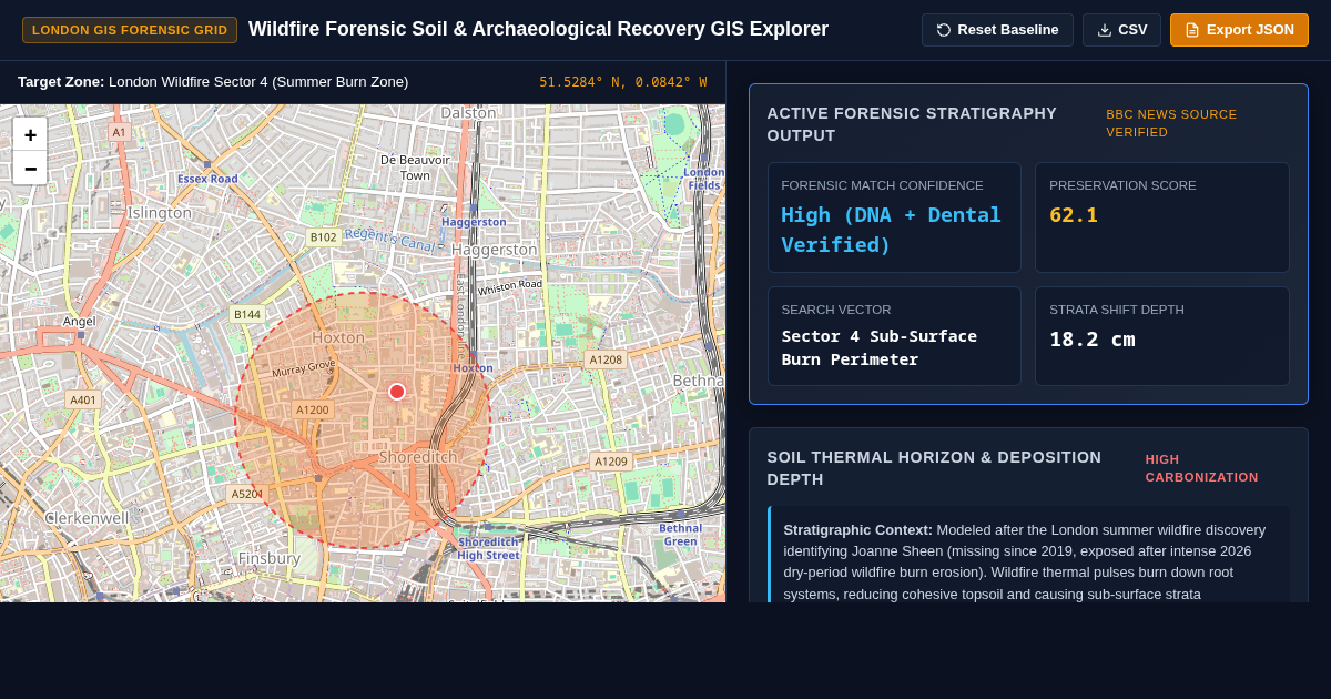 Wildfire Forensic Soil & Archaeological Recovery GIS Explorer preview