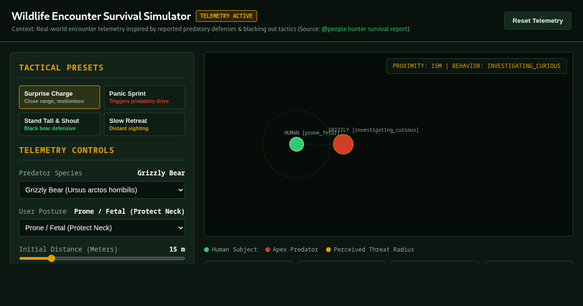 Wildlife Encounter Survival Simulator preview