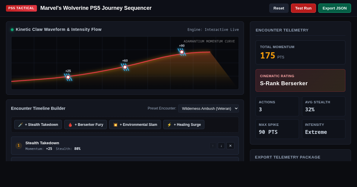 Marvel's Wolverine PS5 Journey Sequencer preview