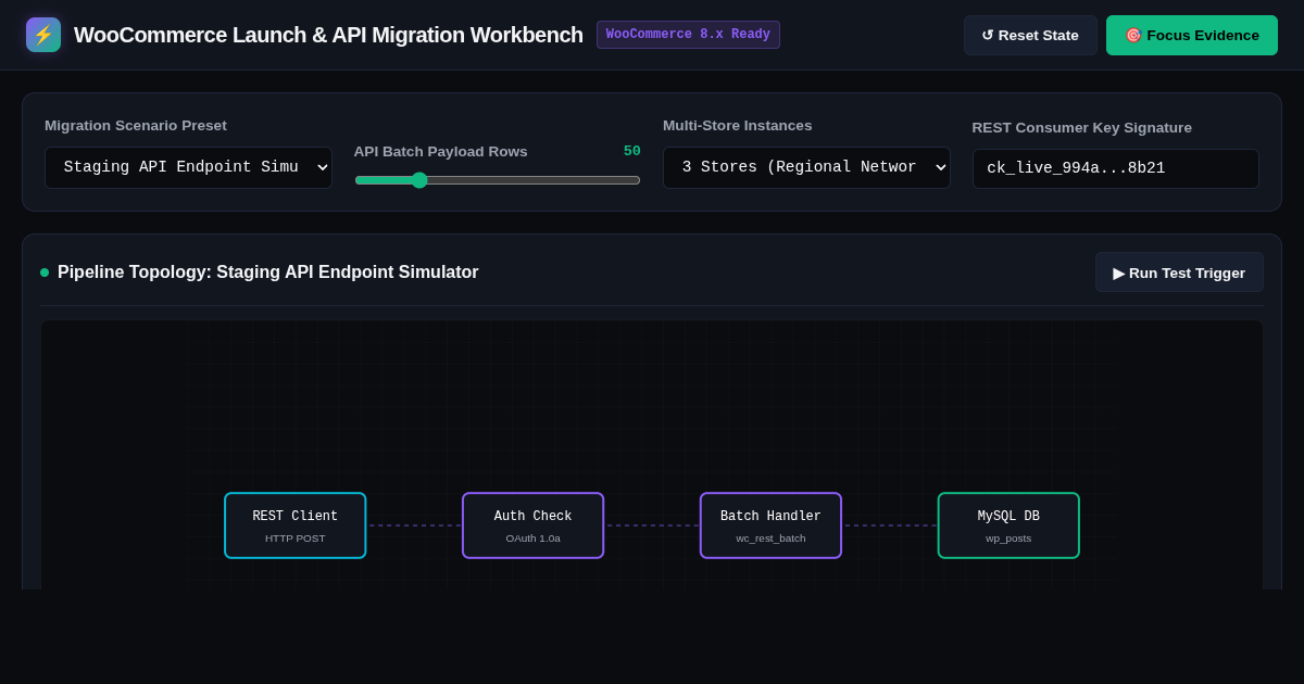 WooCommerce Store Launch & API Migration Workbench preview