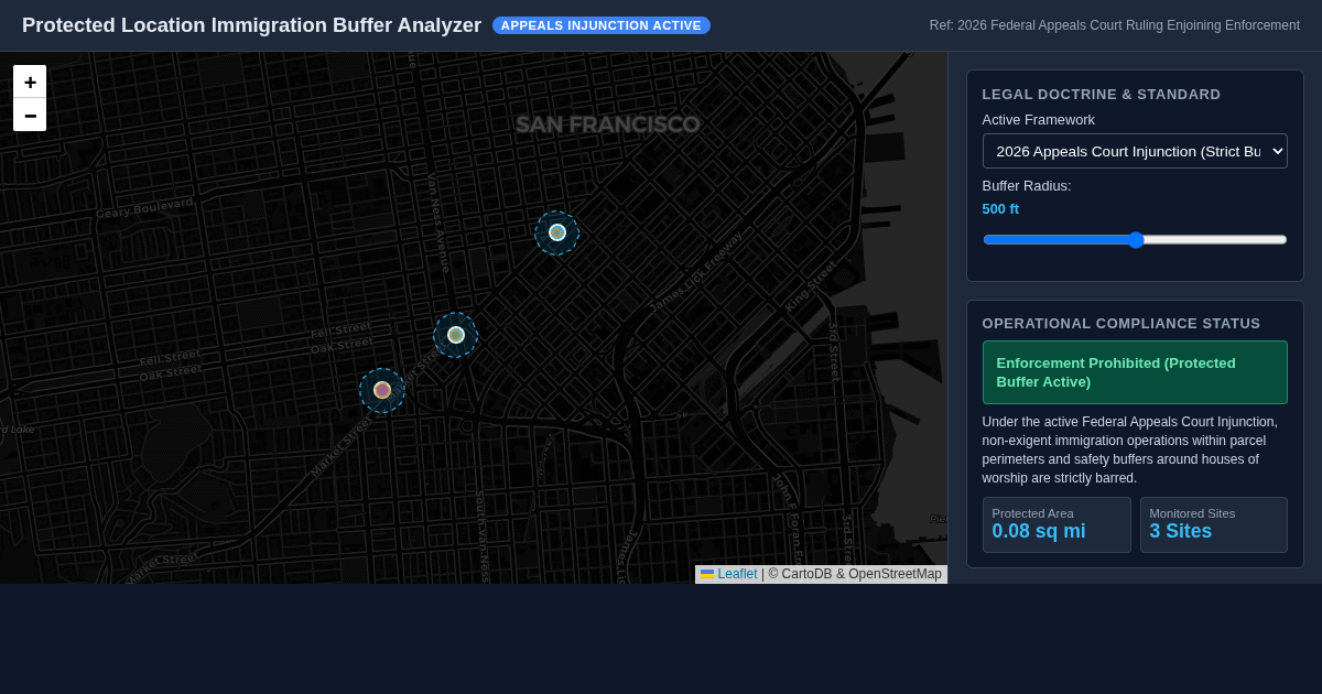 Protected Location Immigration Buffer Analyzer preview