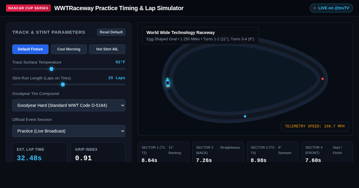 WWTRaceway Practice Timing & Lap Simulator preview