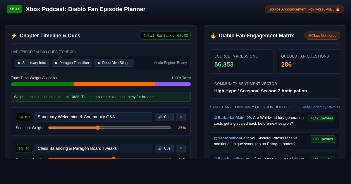 Xbox Podcast: Diablo Fan Episode Planner preview