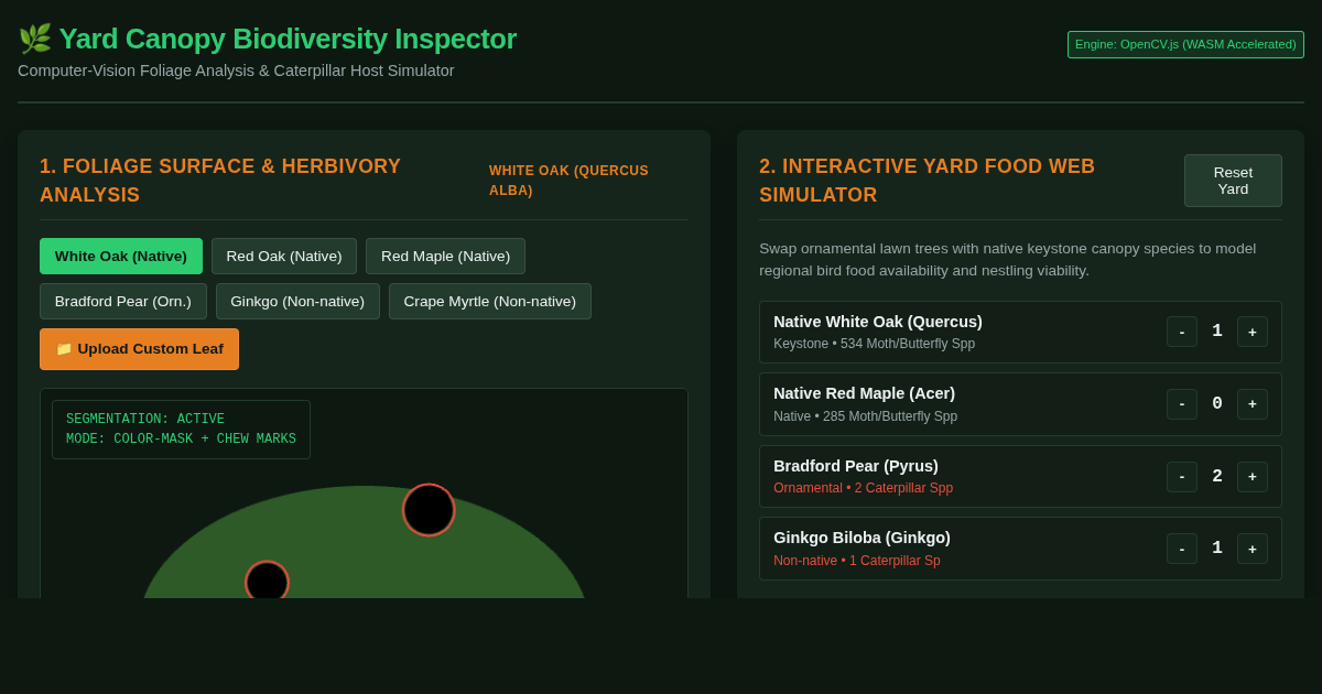 Yard Canopy Biodiversity & Caterpillar Host Inspector preview
