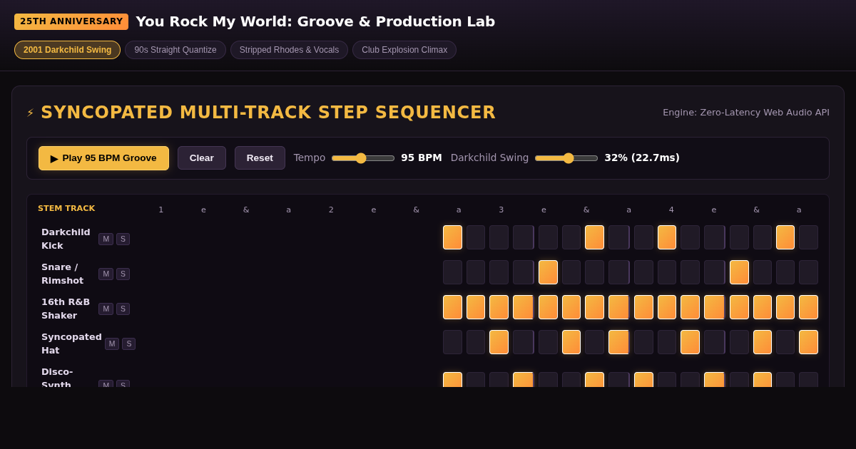 You Rock My World: 25th Anniversary Groove & Production Lab preview
