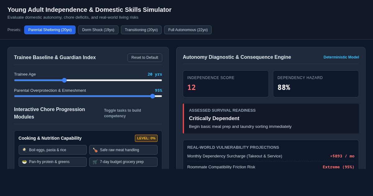 Young Adult Independence & Domestic Skills Simulator preview