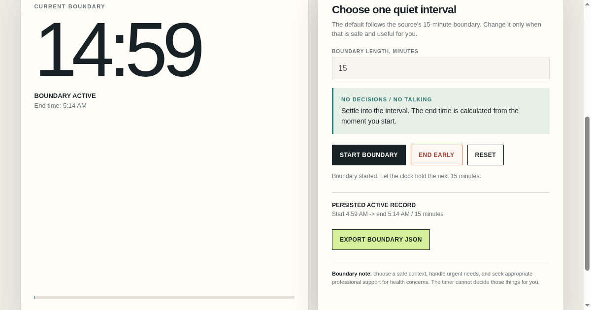 Zero-Demand Transition Timer preview